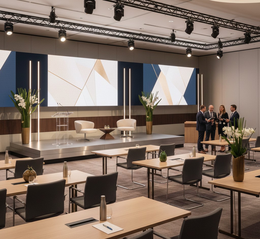 Modern corporate event furniture
